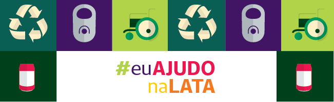 Banner da campanha #euajudonalata