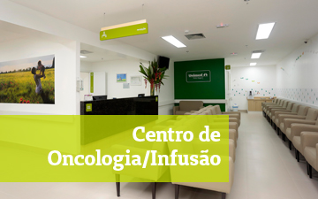 Foto interna da recepção do Centro de Oncologia/Infusão