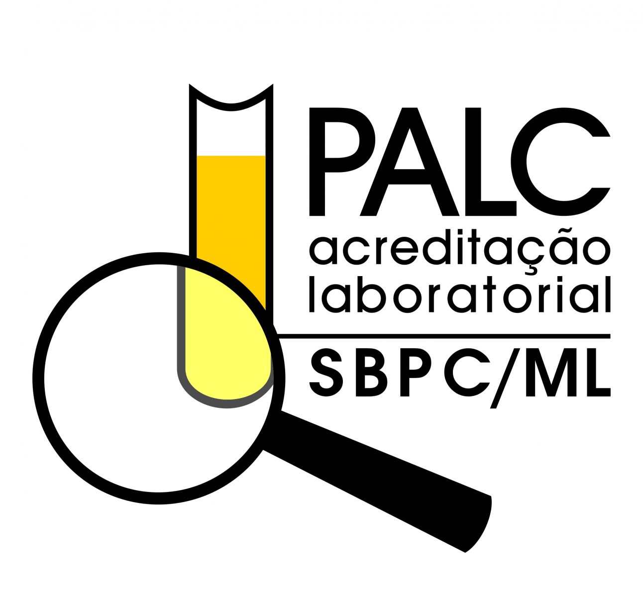 Logo do Certificado de Acreditação PALC (Programa de Acreditação de Laboratórios Clínicos) - SBPC/ML